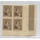 ARGENTINA SERVICIO OFICIAL GJ 637 CUADRO MINT CON CON VARIEDAD DE DENTADO FORMANDO COMPLEMENTOS NO CATALOGADOS